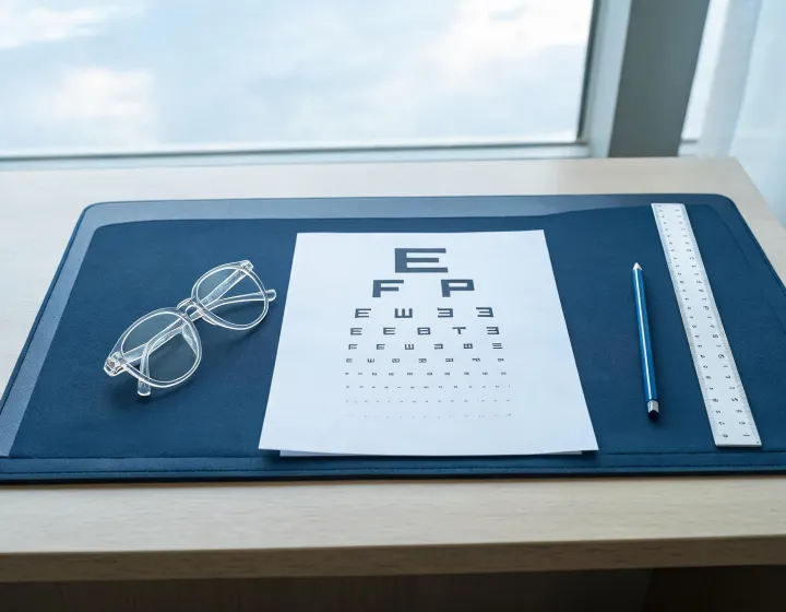 Foldable reading glasses worksheets with millimetre notes